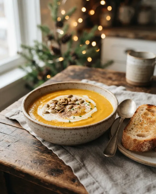 Velouté de potimarron à la muscade